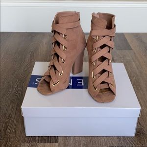 Venus Open Toed Heel Bootie